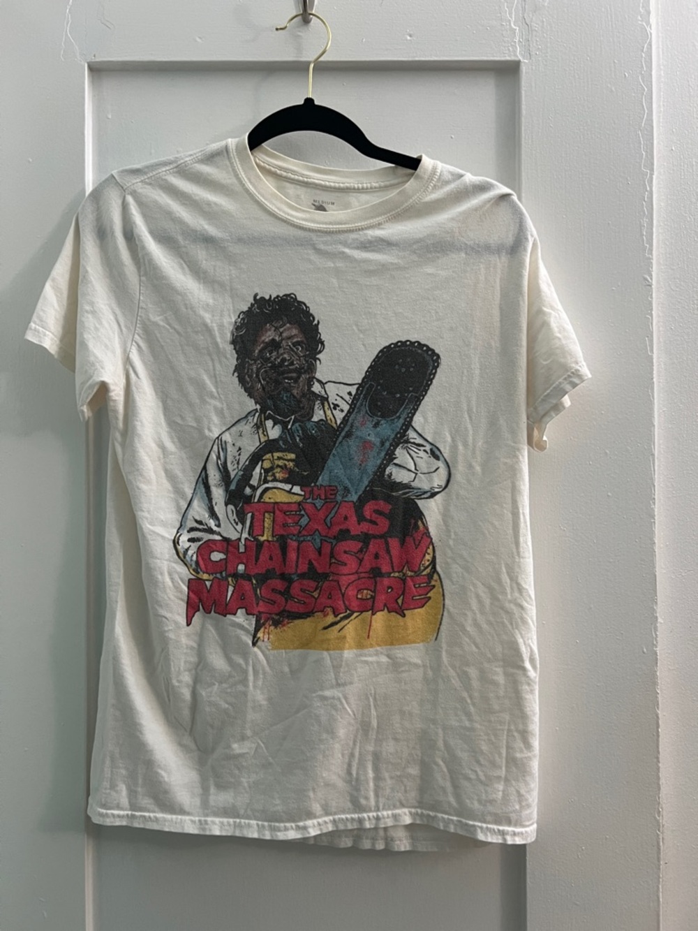 White Graphic Tee - The Texas Chainsaw Massacre Print